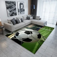 football carpet and rugs for bedroom living room kids 3d soccer printing pattern rug large for kitchen bathroom mat home decor