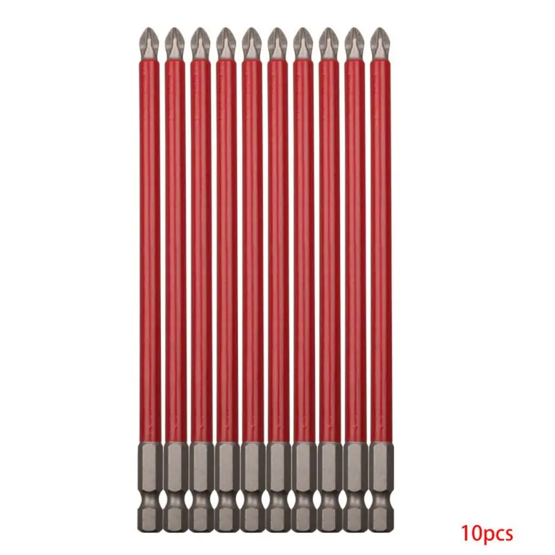 10Pcs PH2 150mm Power Drill Bit Set Long Reach Non Slip 1/4'' Hex Screwdriver | Инструменты