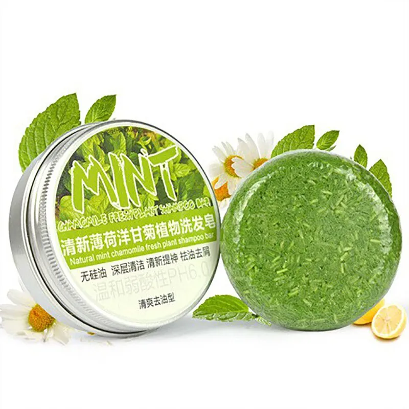 Natural Handmade Shampoo Soap Bar Nourishing Repair Damaged Hair Anti-Dandruff Off Hair Care Tool