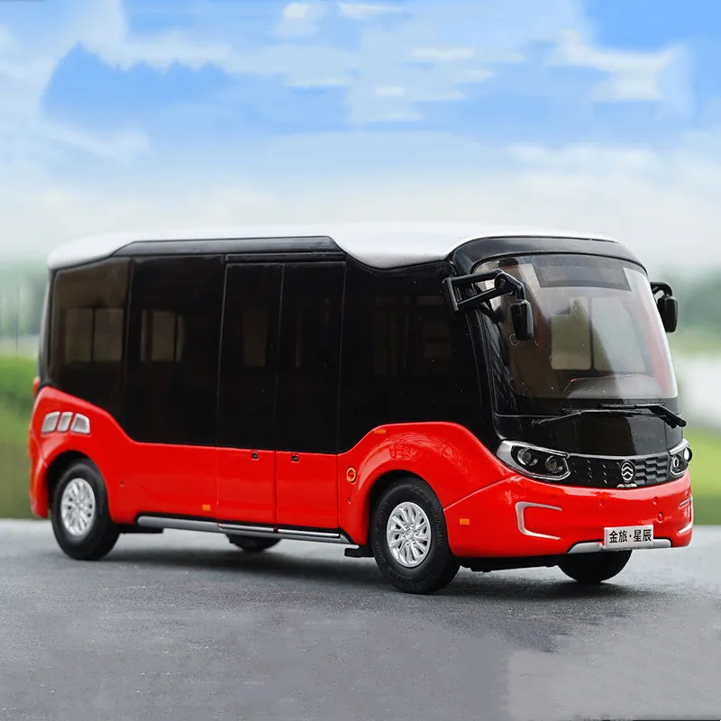 

1/32 Metal alloy die-casting Xiamen Jinlu Xingchen bus simulation car model adult collection children's toy gift display