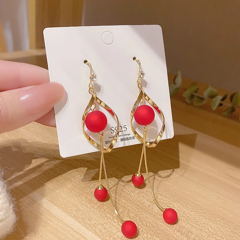 

2021 New Fashion, Light Luxury, Simple, Long, Tassel Earrings, Female Personality, Exquisite and Cute, Butterfly Earrings Gift