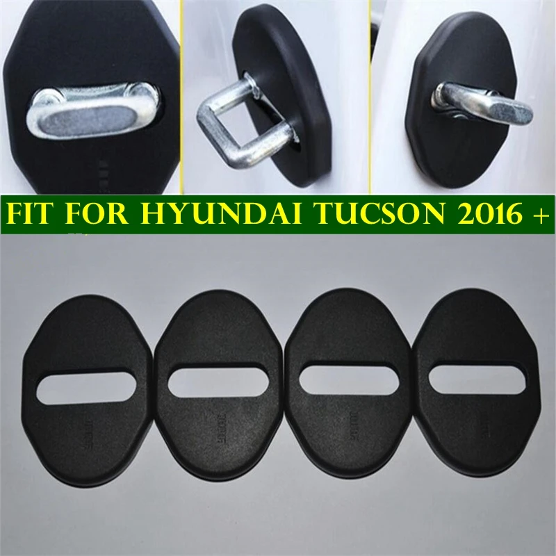 

Lapetus Inner Door Lock + Door Check Arm Stop Rust Waterproof Protection Cover Trim Kit 8 Pcs Fit For Hyundai Tucson 2016 - 2020