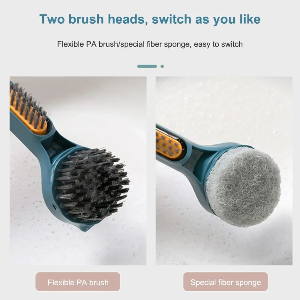 Щетка для чистки с длинной ручкой многофункциональная щетка мытья кастрюль