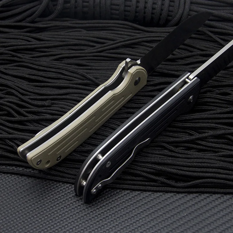 

New product high hardness outdoor D2 steel sharp folding knife outdoor camping survival multifunctional EDC pocket knife