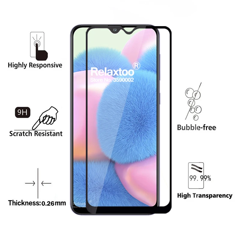 Закаленное стекло с полным покрытием для samsung Galaxy a30s защитное samsun s30 s a 30 a307 a307F
