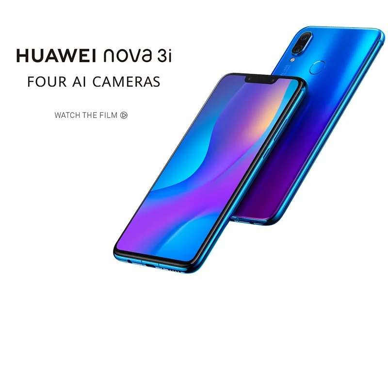 HUAWEI nova 3i смартфон 6 3 "Android 8 1 Kirin710 Восьмиядерный 2 ГГц 4 Гб ОЗУ 128 ПЗУ 16.0MP отпечаток
