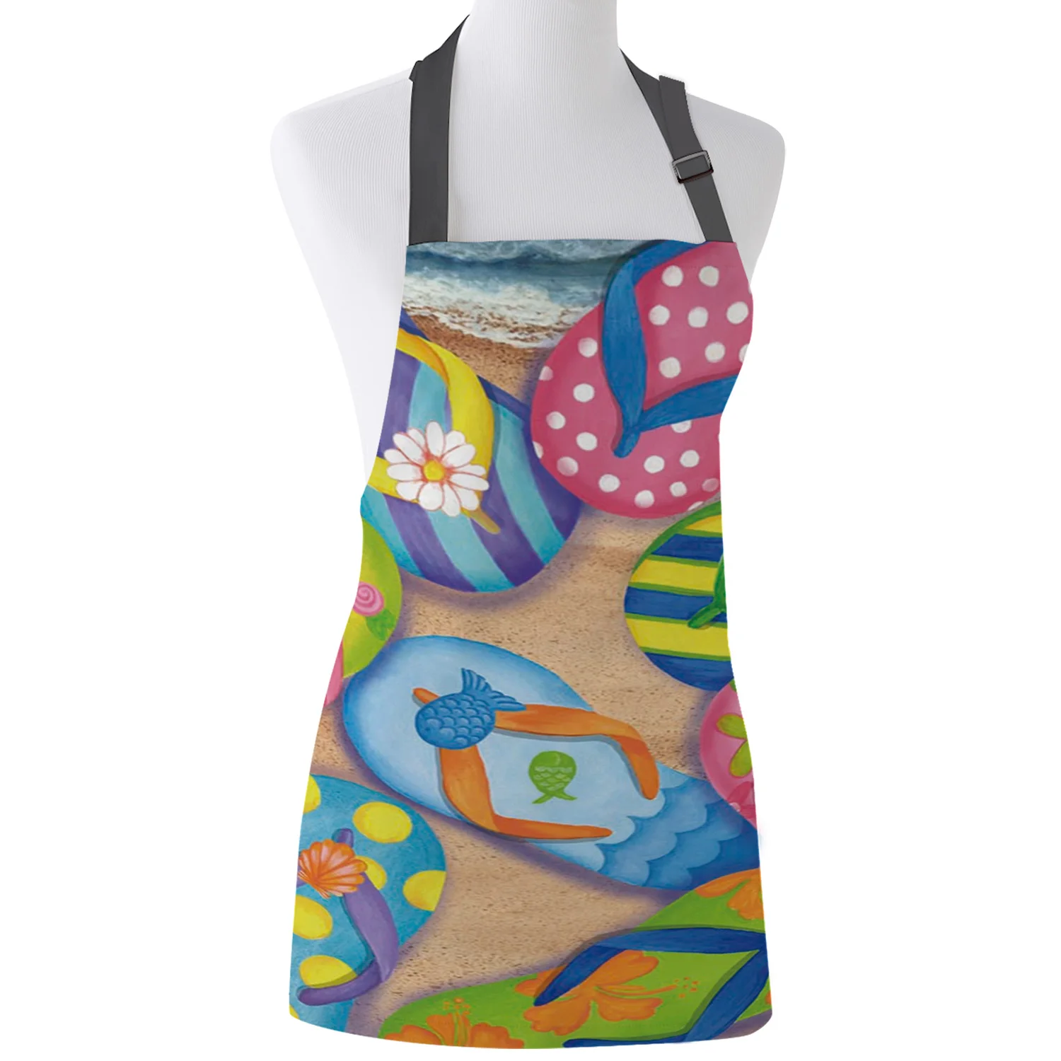 Индивидуальные фартуки Пляжные тапочки для женщин и пар Детский нагрудник