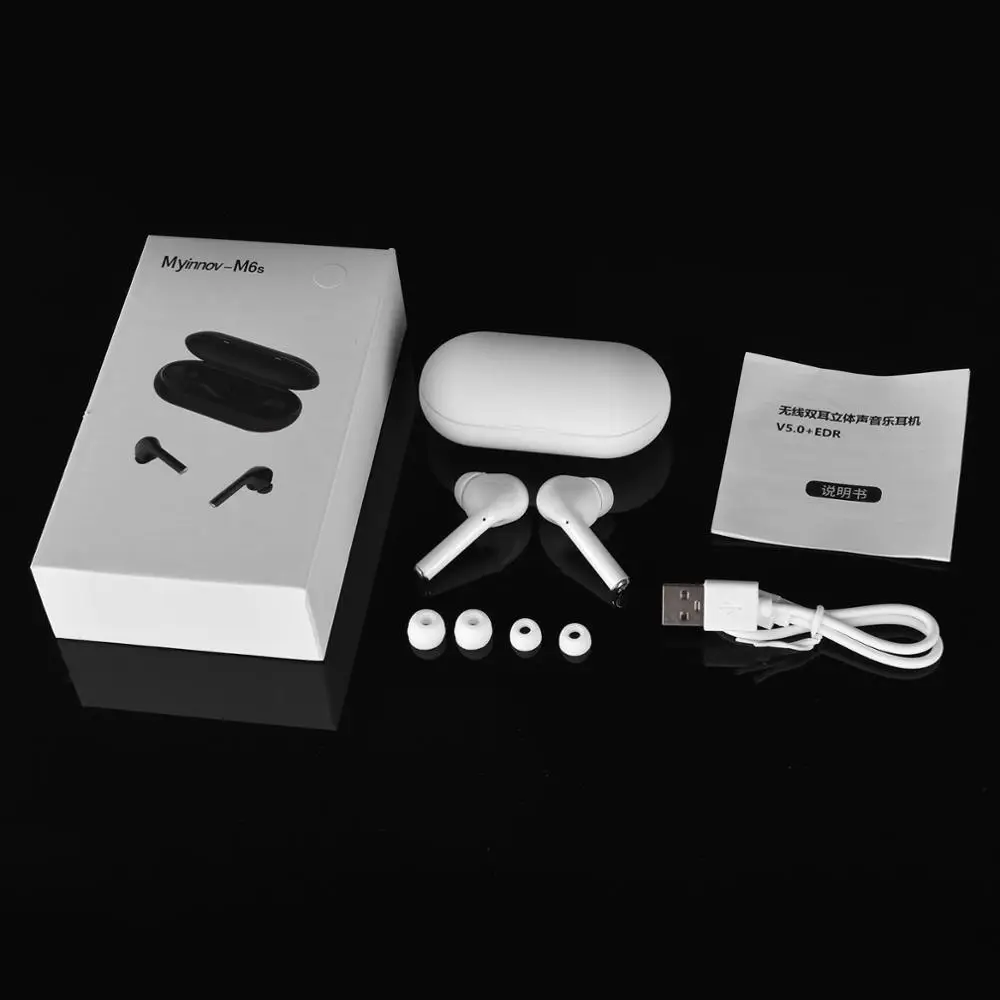 M6S Touch Control TWS True Wireless 5.0 Bluetooth Earphone Cordless Handfree in ear Earbuds Bloototh Earphones withmic Binaural |