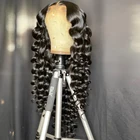 Натуральный парик, цвет, глубокая волна, 13x 4, парики из человеческих волос на сетке спереди, предварительно выщипанные, 4x4, бразильский парик Remy для женщин