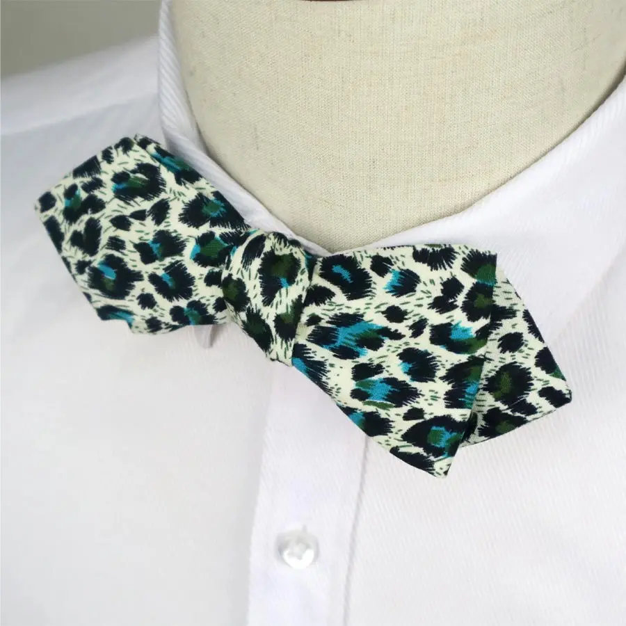 Новый цветочный принт Пейсли 100% хлопок жаккардовый мужской галстук бабочка с