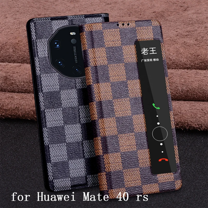 

Модный чехол из натуральной кожи для Huawei Mate 40 rs, роскошный чехол с откидной крышкой на магните, сумка для телефона Huawei Mate 40rs mate40rs