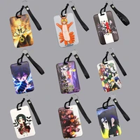 c708 anime lanyard keychain id card cover pass gym mobile phone usb key ring badge holder neck straps accessories