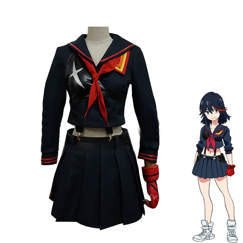 

Anime KILL la KILL Cosplay Matoi Ryuuko Costume Women KILL la KILL Cosplay Cotume Anime Matoi Ryuuko Girls Dress