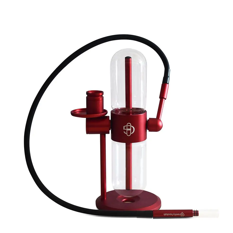 

Hot Selling Arab Gravity Rotary Shisha Complete Set Metal Hookah Dual-Use Suit With 360 Rotating Glass Chicha Pipe Narguile Bowl