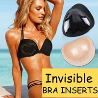 women breast push up pads swimsuit accessories silicone bra pad nipple cover stickers patch inserts sponge bra accessories 2021