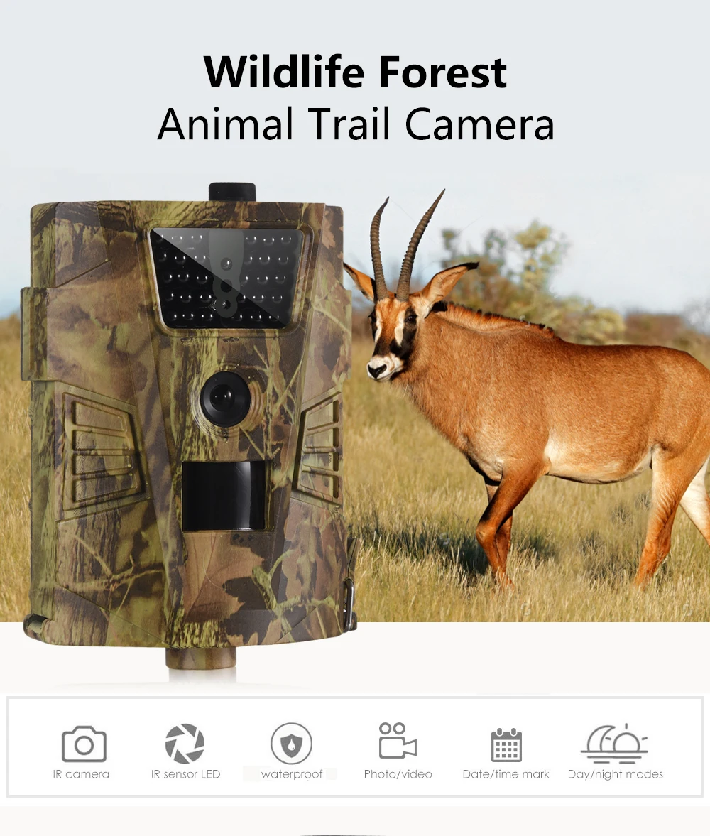 

Wildlife Trail Camera HT001B Infrared Night Vision Hunting Cameras 12MP Outdoor Wild Surveillance Tracking