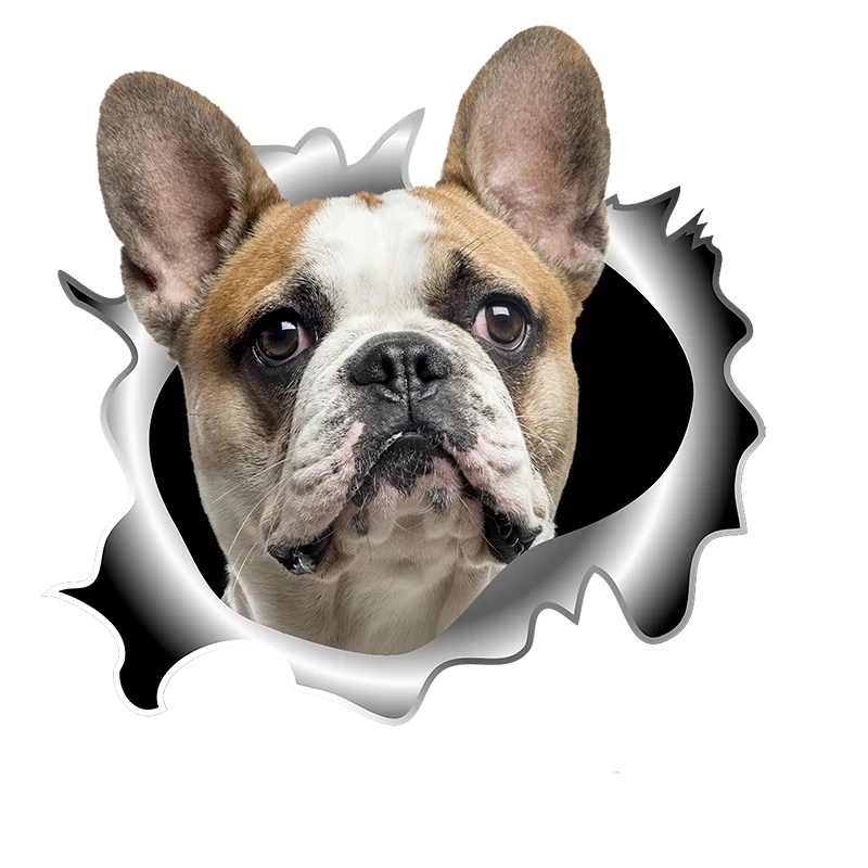 

Three Ratels C518 French bulldog 3D Dogs car sticker wall stickers for Kitchen cabinet laptop creative Decal