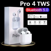 pro4 bluetooth 5 0 tws wireless earphones mini earbuds with charging box sports headphones handsfree headset for smart phones