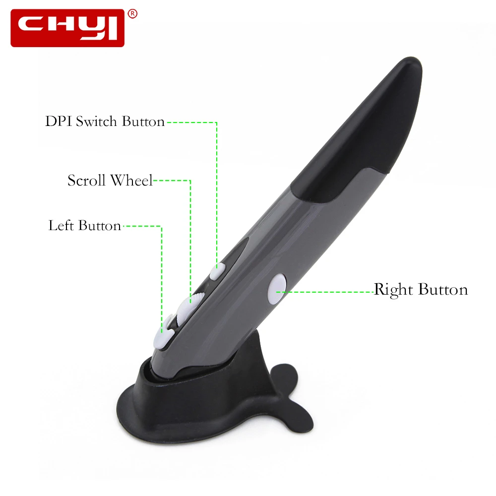 Беспроводная компьютерная мини-мышь в форме ручки 2 4 ГГц эргономичная ручная