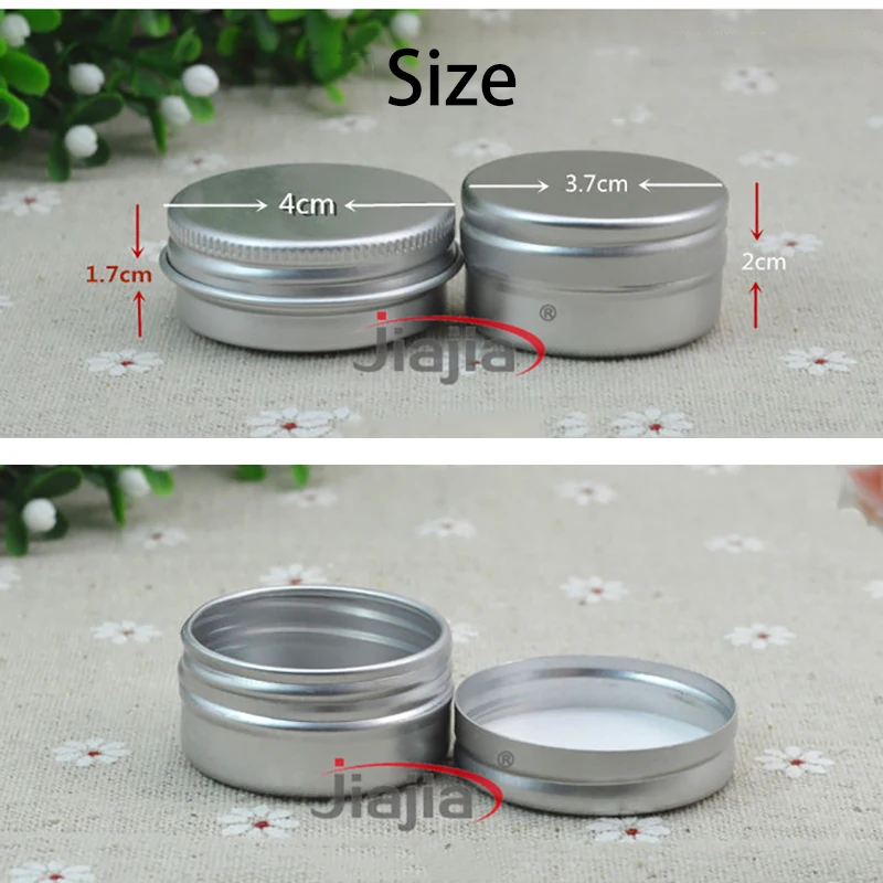 Пустая алюминиевая банка 15 г многоразовая бутылка для крема глаз жестяной