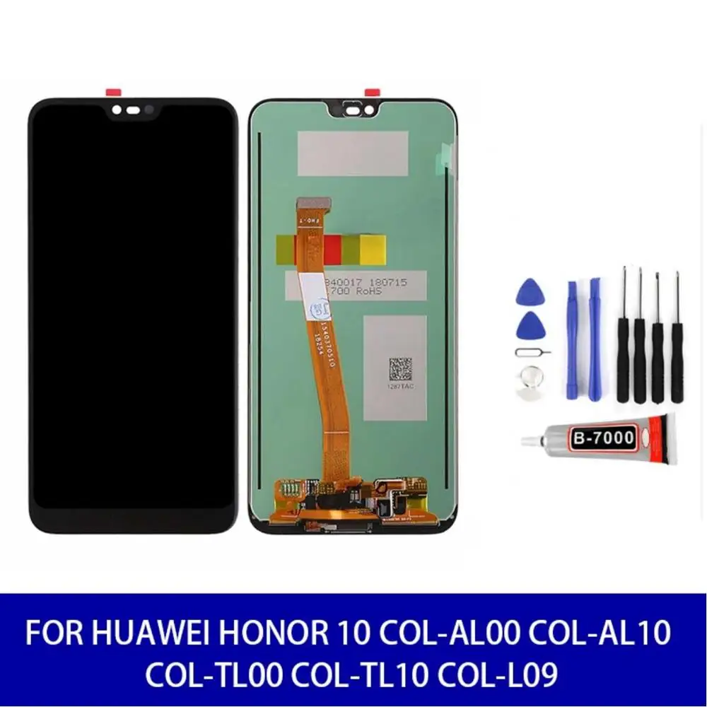 Оригинальные чехлы для Huawei Honor 10 COL-AL00 COL-AL10 COL-TL00 COL-TL10 COL-L09 ЖК-дисплей с сенсорным