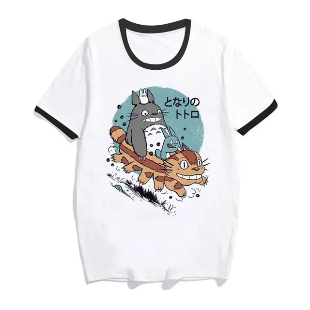 Totoro Spirit Out Футболка Женская Студия Ghibli femme японский аниме мультфильм футболка Miyazaki Hayao одежда женская kawaii