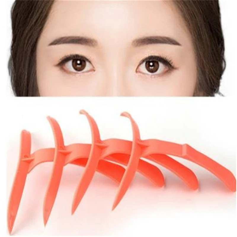 4 стиля профессиональные линейки для бровей Косметика трафарет макияжа новые