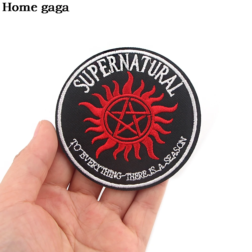 

D2948 Homegaga Supernatural TV Show Cool Sewing DIY Badge Embroidered Iron On Patches Clothes Backpack Badge Stickers