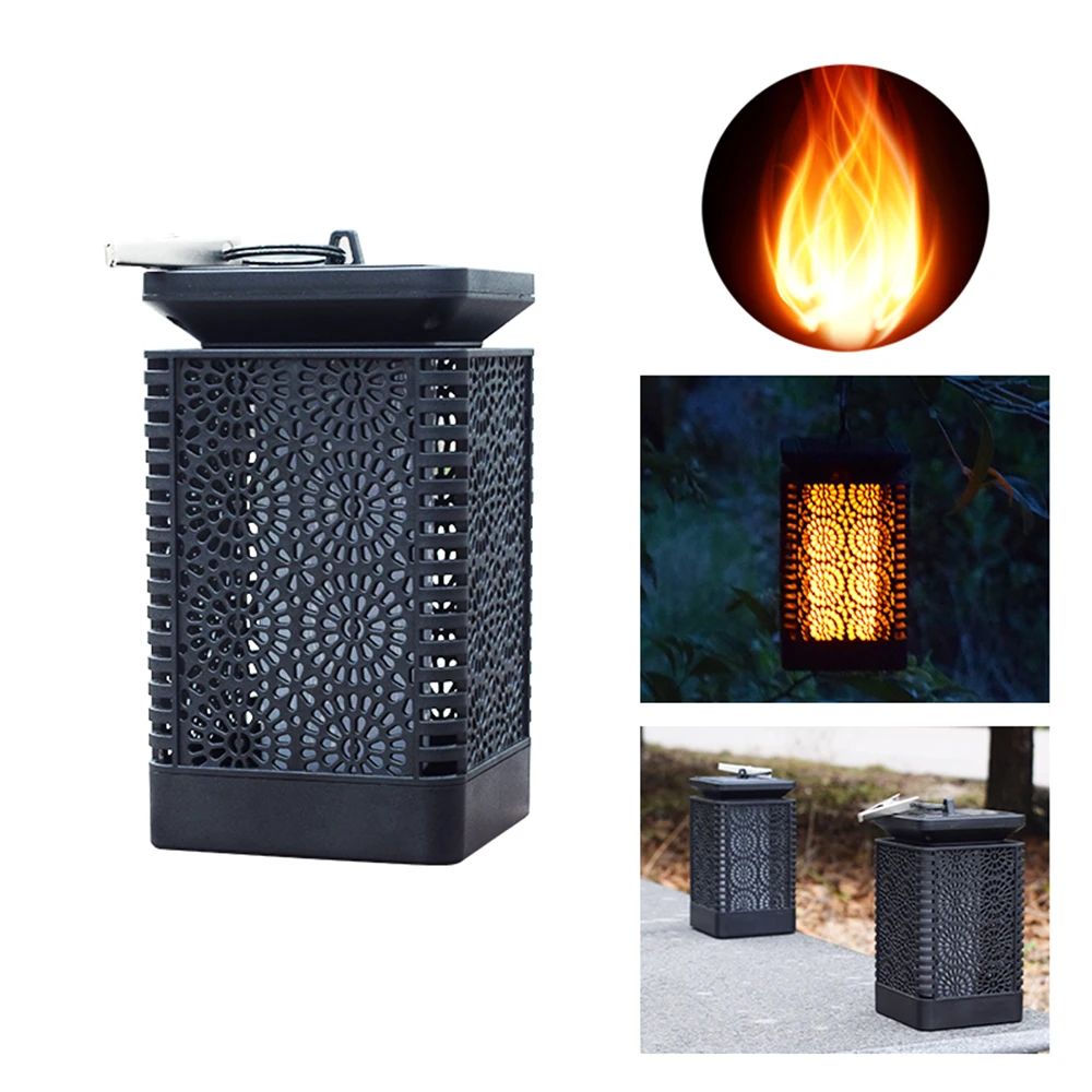 

Solar Lantern Lights Dancing Flame Solar Powered Light Water-resistant Outdoor Hanging Landscape Decorative Lamp for Garden