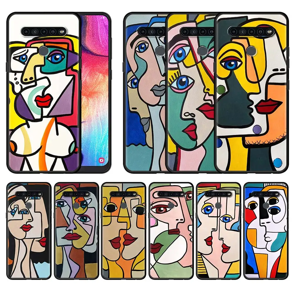 Пикассо Абстрактная живопись чехол для LG K41S K61 K50 G6 K50S K52 K42 K40 K40S мягкий на заднюю