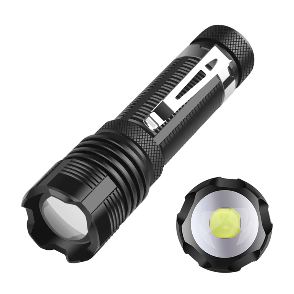 

XHP50 LED Portable Telescopic Zoom Mini Flashlight Powerful High Brightness Torch Searchlight for Outdoor Camping Exploration