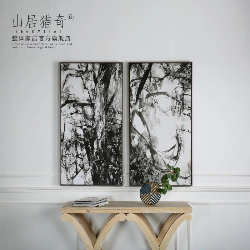 Новый китайский стиль гостиная вешается на стену пейзаж украшение живопись