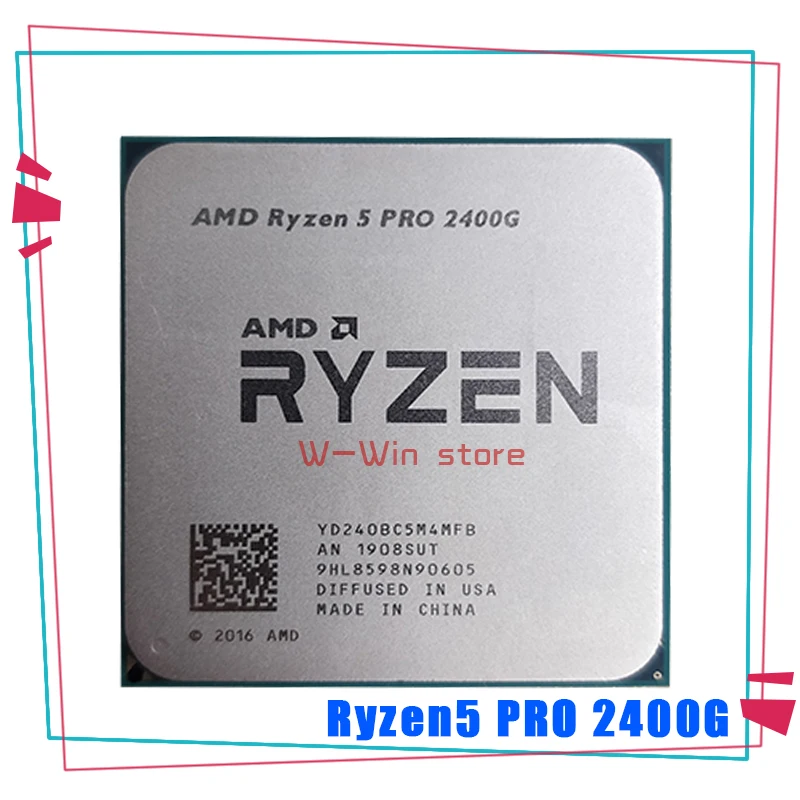 Процессор AMD Ryzen 5 Pro 2400G R5 четырехъядерный процессор 3 6 ГГц 65 Вт YD240BC5M4MFB Socket AM4 |