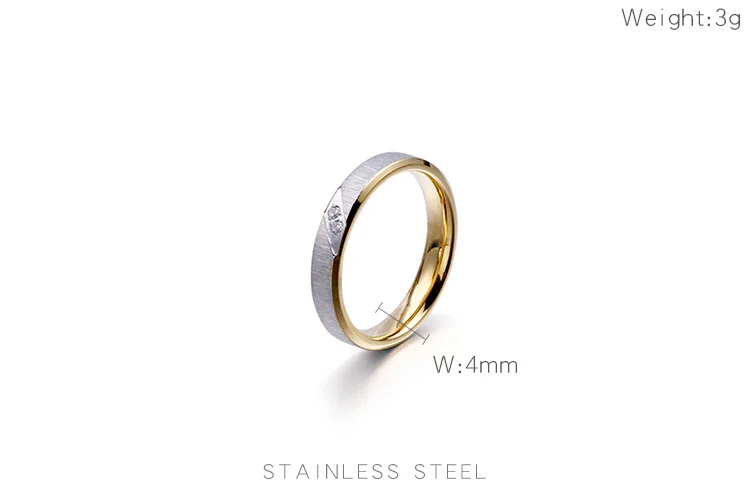 

Korean Version Of Stainless Steel Couple Ring For Men Women Simple Ring Fashion Jewelry Punk Hip Hop Inlaid Stone Ring Gift