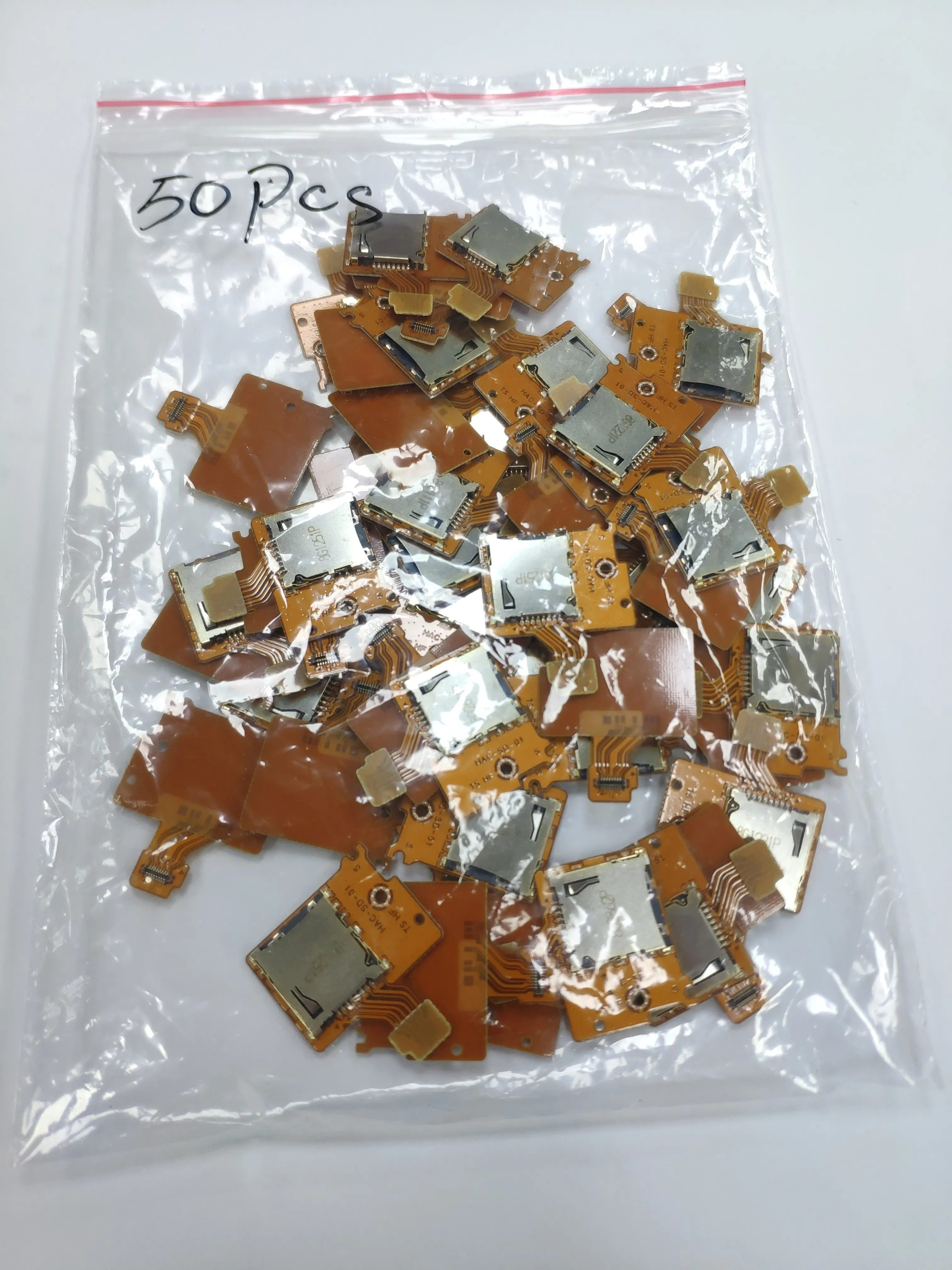 50 шт./лот оригинальный слот для карты памяти Micro SD TF гнездо чтения печатная плата