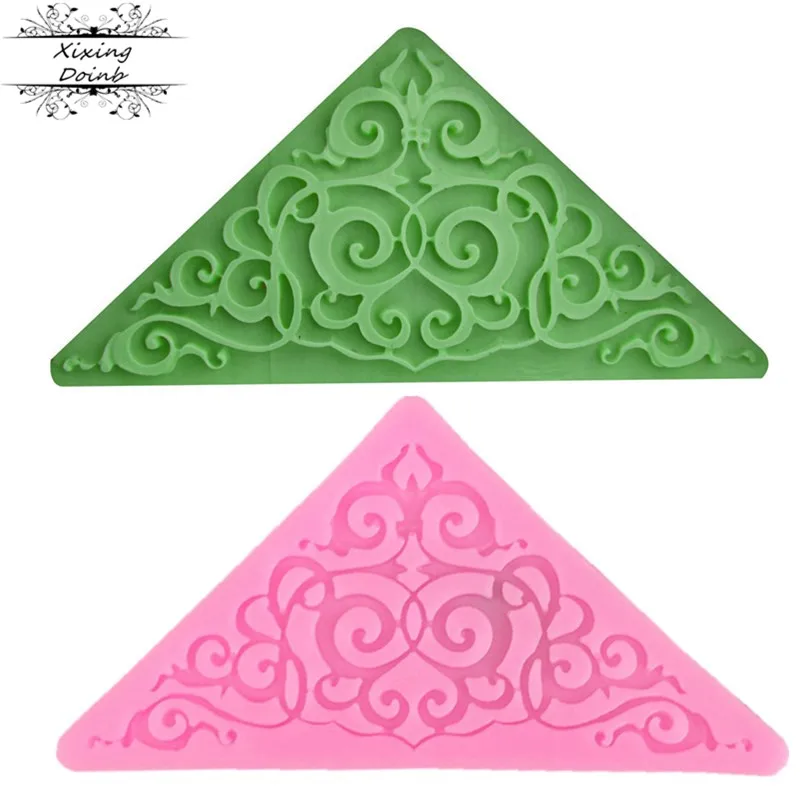 DIY ротанговая форма из силикагеля для шоколадного торта рельефная кружевная