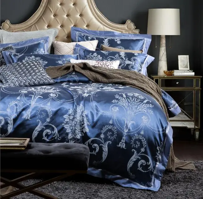 Новинка 2020 жаккардовый пододеяльник 11 цветов простыня вышитое покрывало из 4