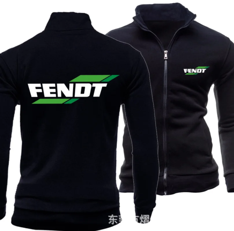 

2020 new print autumn men's FENDT logo hoodless Sweatshirt Street jacket sportswear Pullover