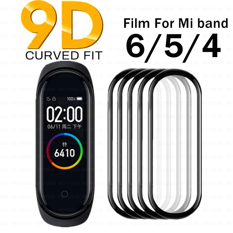 Защитная плёнка для часов Xiaomi Mi Band 4 5 6 мягкая | Электроника