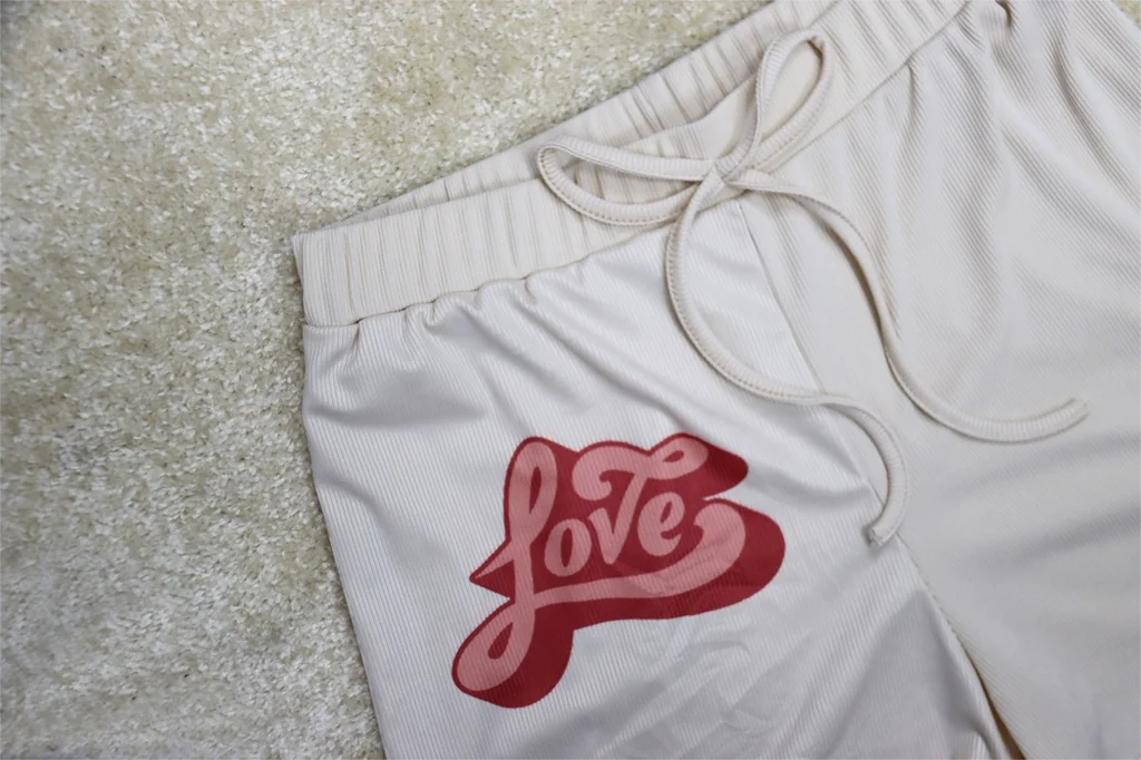 

2021 Fashion Streetwear Set Chic Printed Drawstring Sweatpants + Women's 2-piece Set Summer Short Sleeve Shirt Top Anime Hoodie