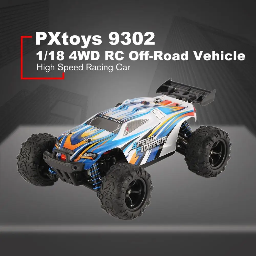4WD внедорожных RC автомобиля PXtoys № 9302 Скорость для Pioneer 1/18 2,4 ГГц Truggy Высокая Скорость скоростного радиоуправляемого автомобиля РТР дистанционного управления - Цвет: Blue