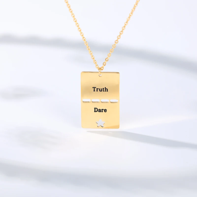 Женская подвеска с рисунком выгравированное слово подвески Женские Ювелирные