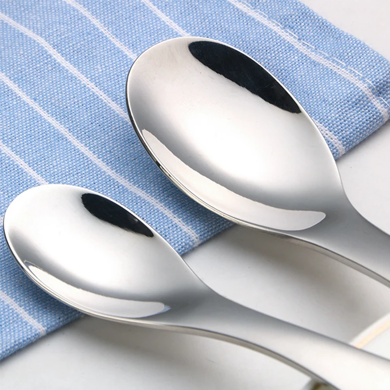 1 шт. набор детской безопасной посуды из нержавеющей стали круглый столовый вилок