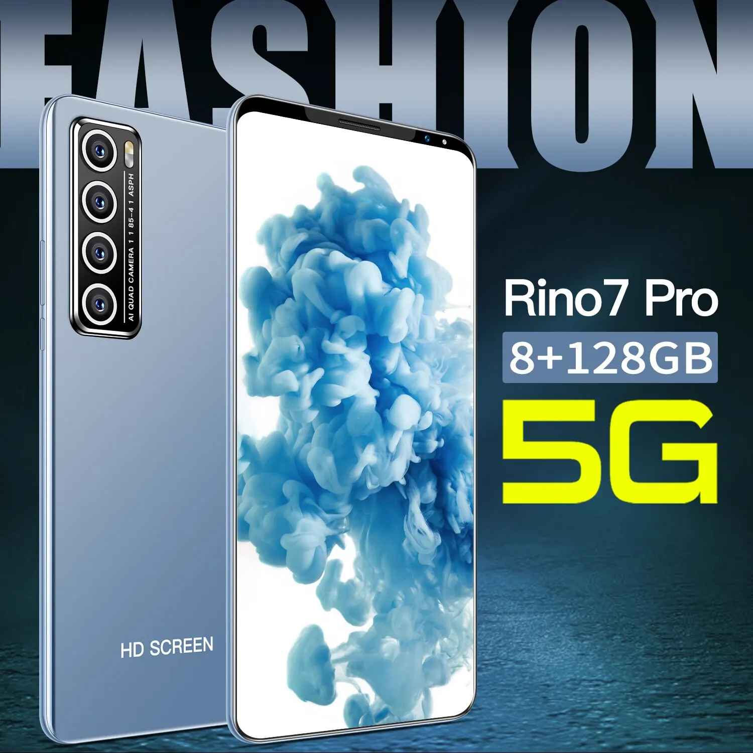 

Rino7 Pro 5.5 Inch 8gb Ram 128gb Rom 10 Core Processor 24+48mp 4800mah Face Fingerprint Id 4g 5g Andriod Smart Phone