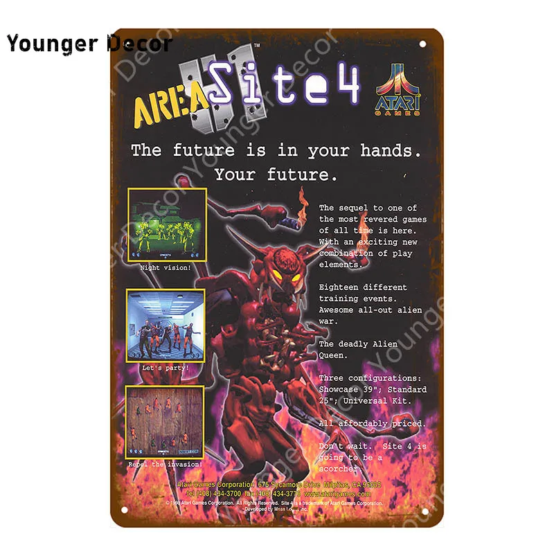 Кино комикс видеоигра Yoys Постер для игр игровые металлические знаки игровая