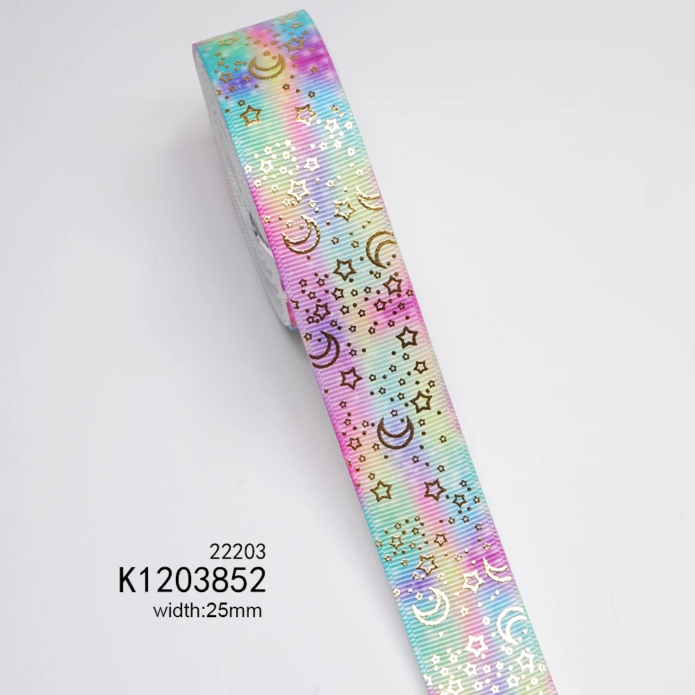 25 мм Цветные градиентные звезды горячие серебряные корсажные ленты бант Кепка