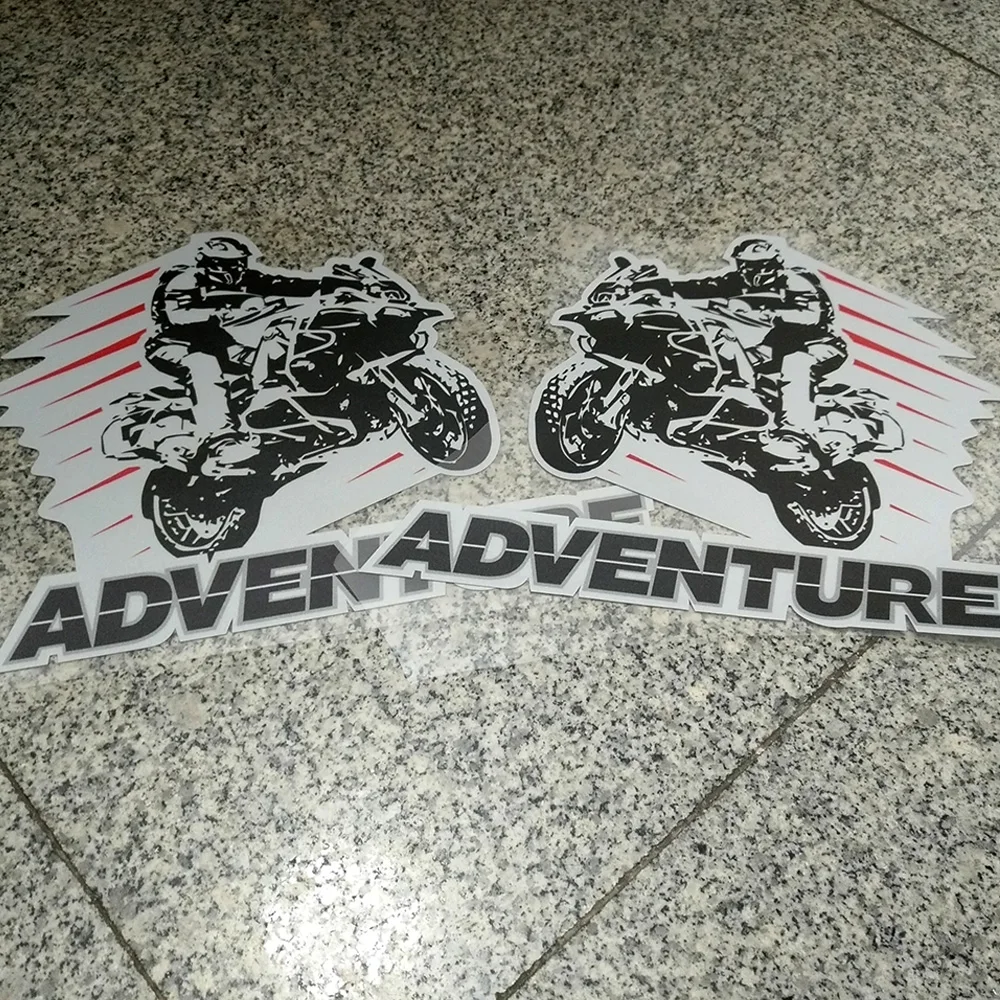 

For BMW KTM Benelli Suzuki Yamaha Honda Top Side panniers Luggage Aluminium Box case Motorcycle Stickers ADV Adventure Trunk