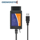 Считыватель кодов Forscan ELM 327 OBD2, сканер elm 327 V1.5 USB ELM327, сканер PIC18F25K80, автомобильный диагностический сканер, инструмент для автомобиля