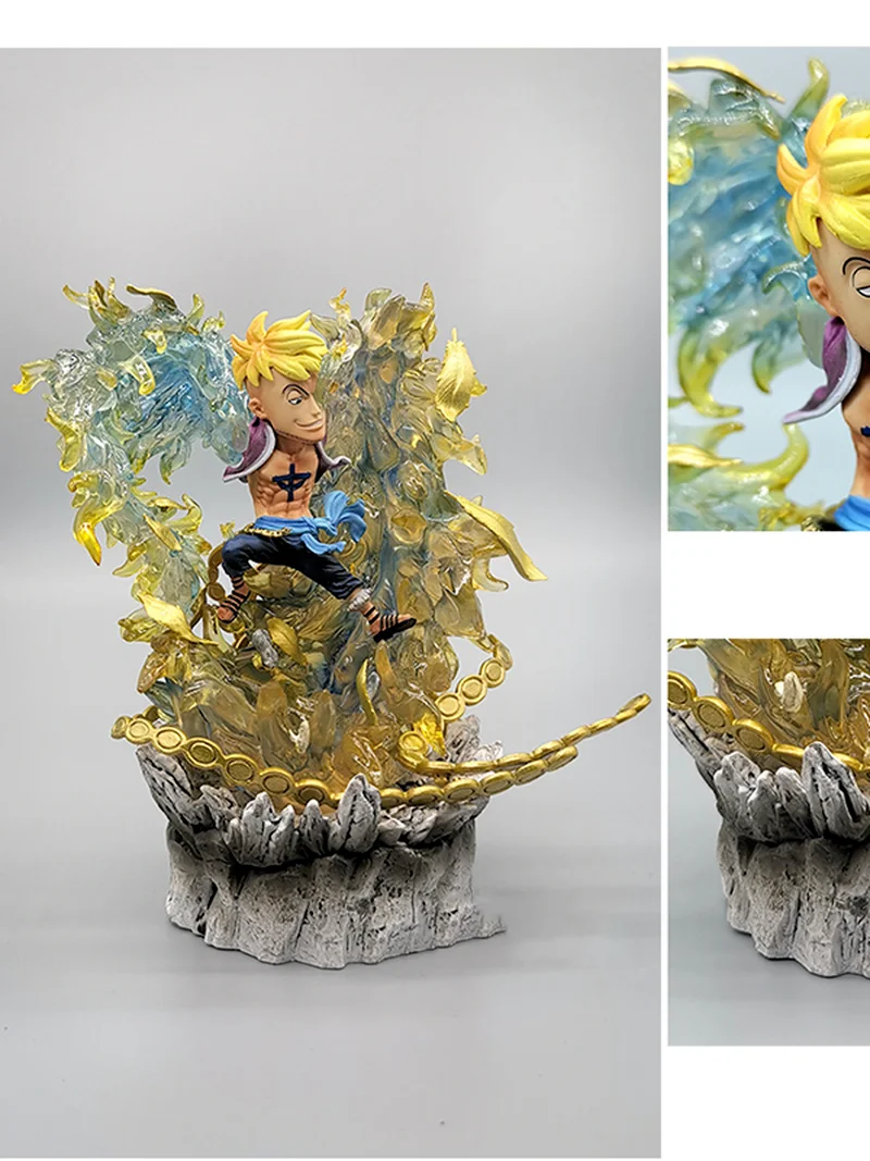 

14CM Anime Figure One Piece Marshall D Teach Luffy Kaido Marco PVC Statue Collectible Action Figure Toy Brinquedos Figurine