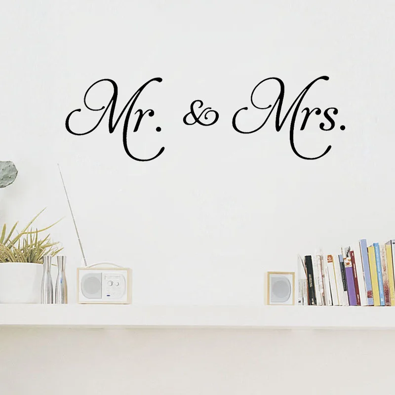 Настенные стикеры Мистер миссис домашний декор съемное украшение минимализм